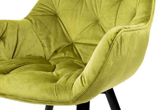 Крісло Парадіз HC-R18, чорний/велюр оливковий Киев