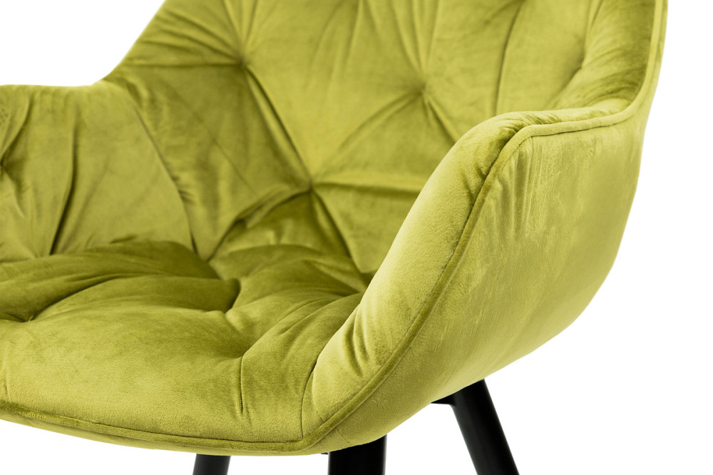 Крісло Парадіз HC-R18, чорний/велюр оливковий Киев - изображение 5