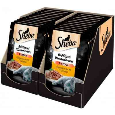 Влажный корм для кошек Sheba cig POU с домашней птицей в соусе 85 г (4770608257293) Винница