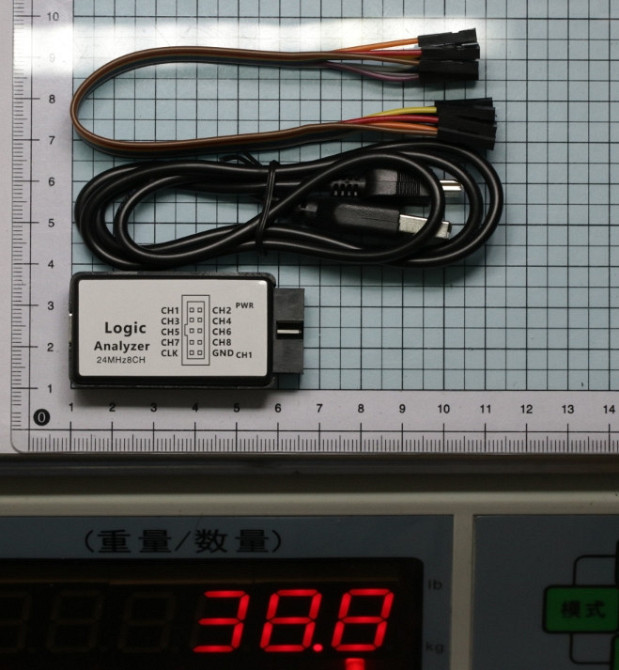 USB логічний аналізатор 24 МГц, 8-канальний, для MCU, ARM, PIC, тестування цифрових схем Київ - фото 5