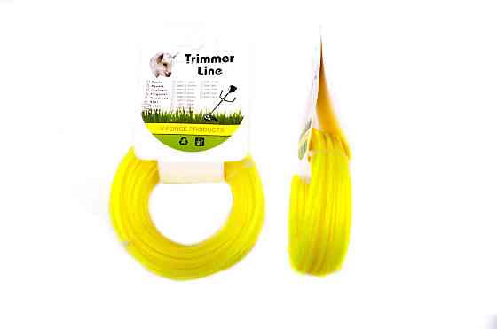 Леска мотокосы Ø2,7mm, 15 метров (звезда, желтая) Мукачево