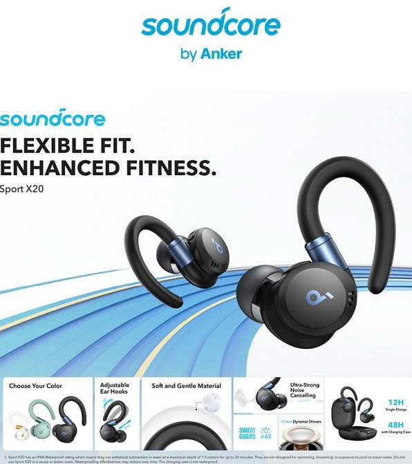 Anker soundcore sport x20. Харьков - изображение 4