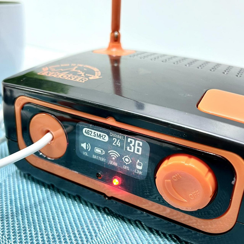 Набір Рацій дитячий 2 шт станція звук світло Чорно-жовтогаряча (ZR302A-2B) Чернігів - фото 8