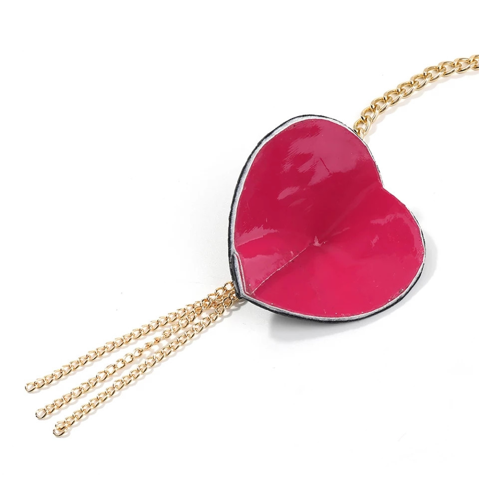 Наклейки на груди з ланцюжком та ошийником one size чорний Київ - фото 5