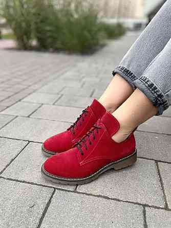 SOTHBY'S Туфлі жіночі Sothby 's червоні замша натуральна 37р.-24см. 38р.-24.5см. (M-373) (3115) Коломыя