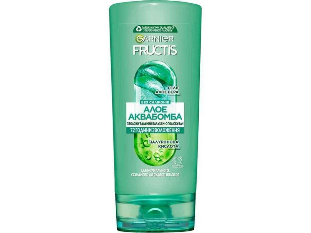 Бальзам-ополаскиватель 200мл Алоэ для нормальных волос ТМ GARNIER FRUCTIS Киев - изображение 1