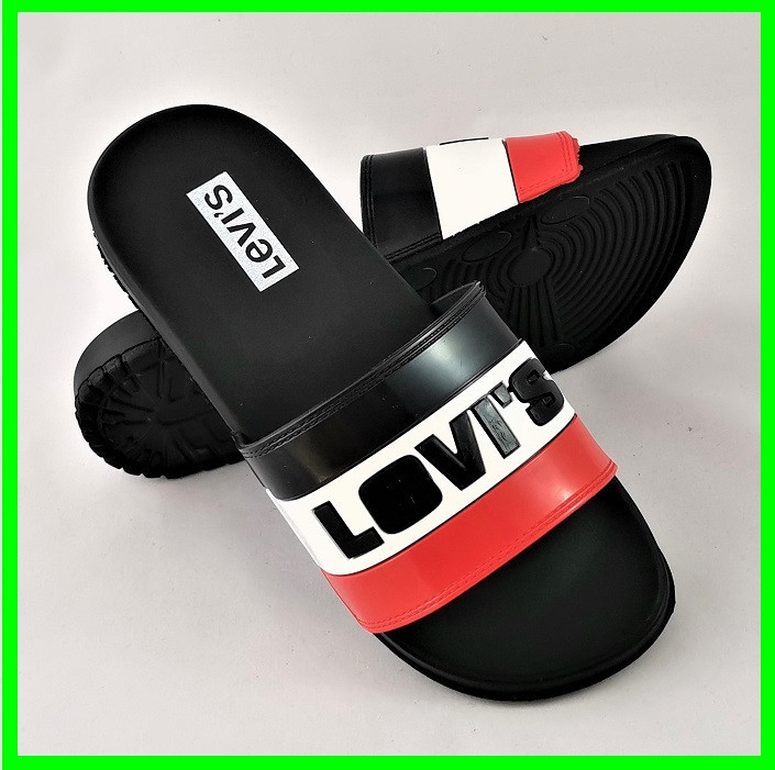 Шльопанці Тапочки LEVIS Сланці Ливайс Чорні Чоловічі (розміри: 41,42,43) Дніпро - фото 8