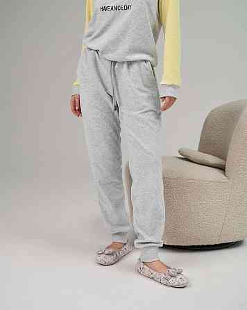 Жіноча піжама зі штанами Nicolette Три котики — Велюр 87125 XL, Жовтий Київ