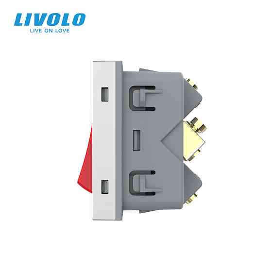 LIVOLO Майстер-вимикач LIVOLO, сірий, 20А 230В, модуль без рамки (VL-FCMKV20A-2IP) Коломыя