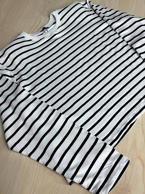 Лонгслів жіночий KEYYMOD 34094 у смужку з підплічниками оверсайз білий, білий, M Київ - фото 15