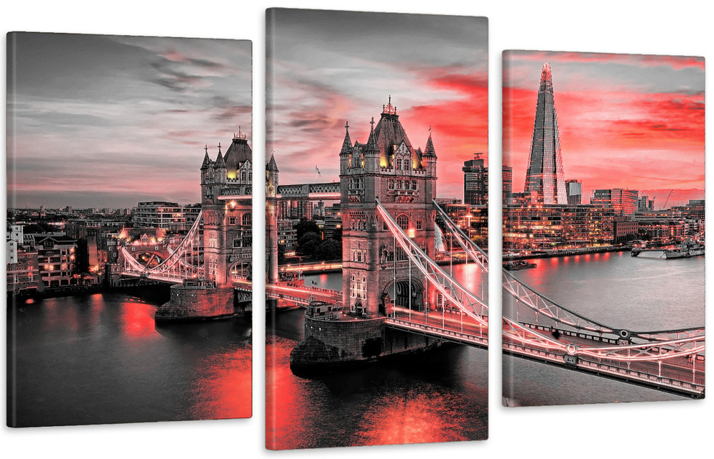 Модульная картина в гостиную / спальню Лондонський міст    Art-558_3 100x150 см Київ - фото 1