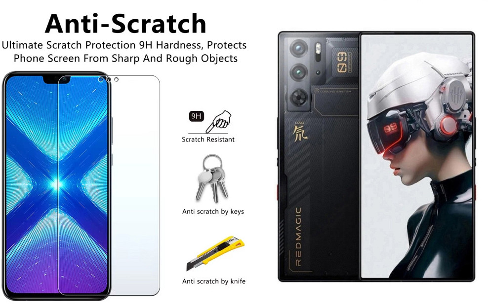 Защитное стекло NeoGlass для nubia Red Magic 9 Pro, Red Magic 9 Pro+ – ультрапрозрачное и устойчивое Киев - изображение 1