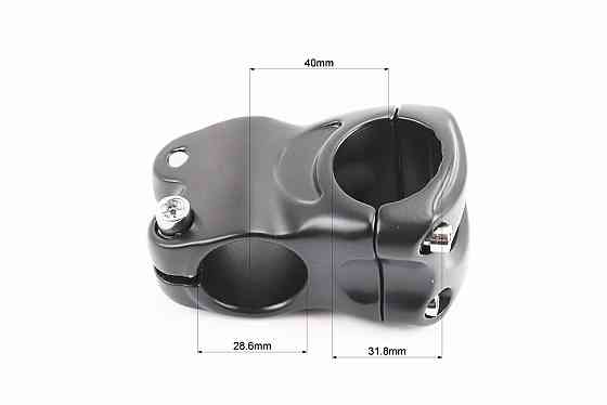 Винос керма MTB 28,6x31,8х40мм, алюмінієвий, чорний YL-129 Київ