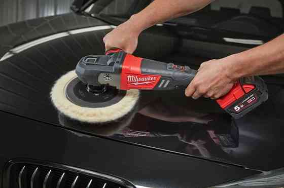 Машина полірувальна кутова акумуляторна MILWAUKEE M18 FAP180-0, O диска 180мм (+ полірувальна платформа, Одеса