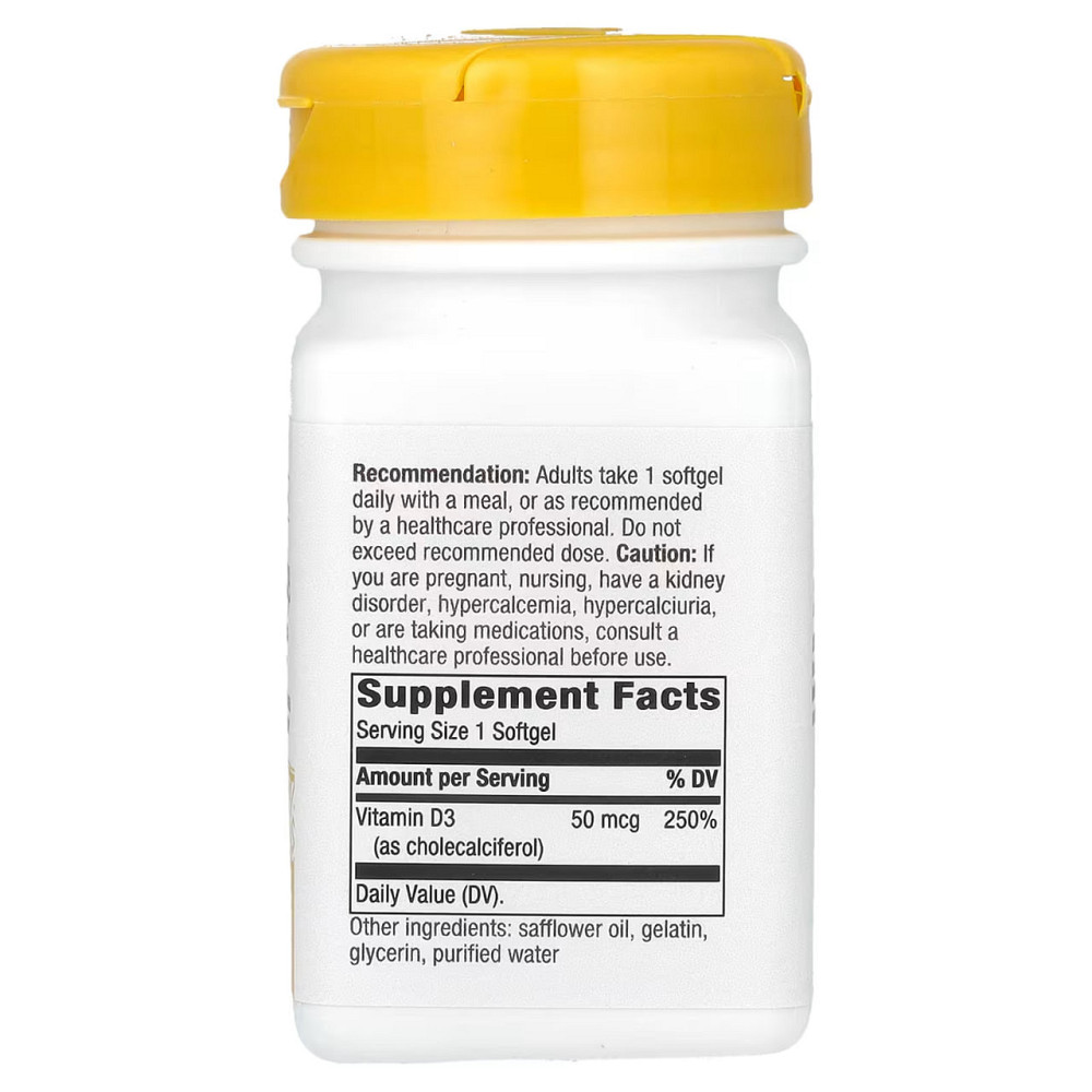 Вітамін Д3 Nature's Way  Vitamin D3 50 мкг (2000 МЕ) 120 капс Київ - фото 2