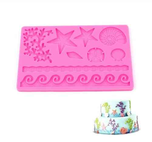 Молд Морской силиконовый 184 на 119 мм розовый Киев