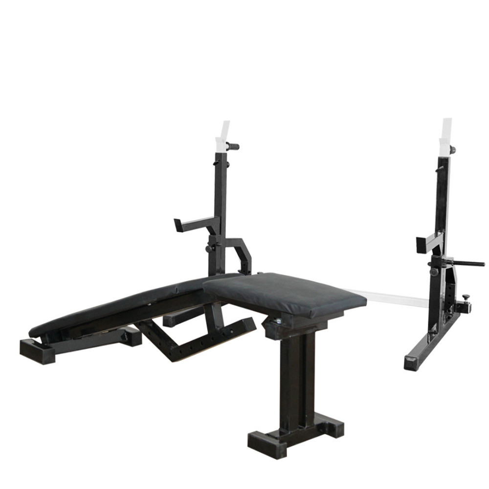 Скамья с отрицательным углом 40 на 40 мм + Стойки со страховкой 40 на 40 мм + брусья и штыри под блины Киев - изображение 4