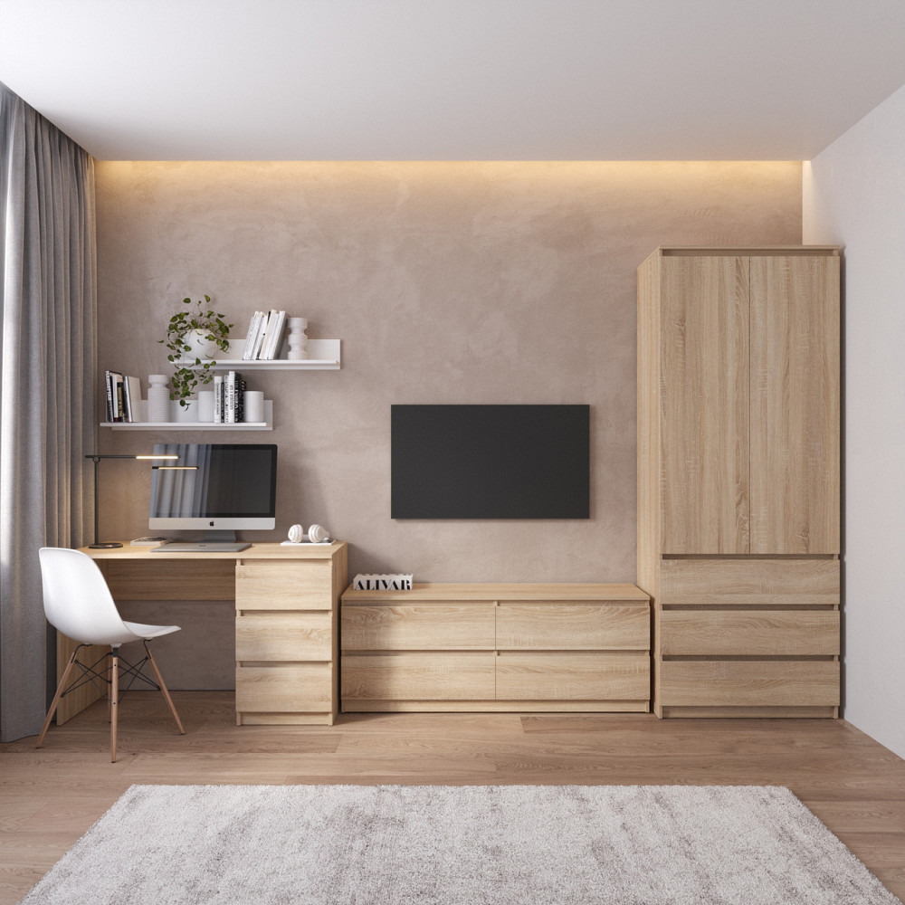 Комплект мебели в гостиную VAYS, шкаф R-9 тумба R-6 стол R-1 полки М-22 Львов - изображение 5