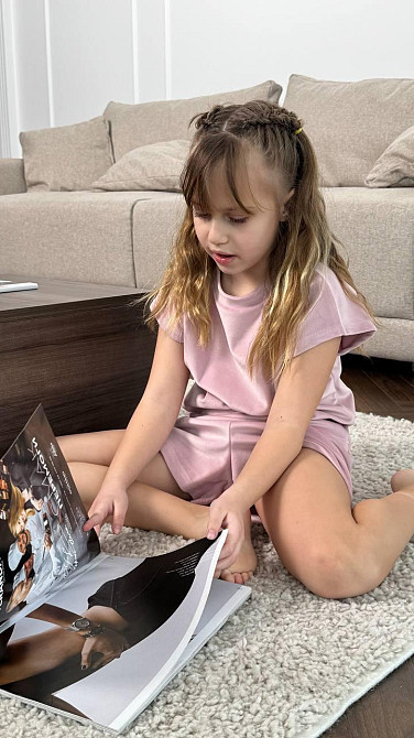 Детская пижама из плюш-велюра Пудра 154-158 Харьков - изображение 3