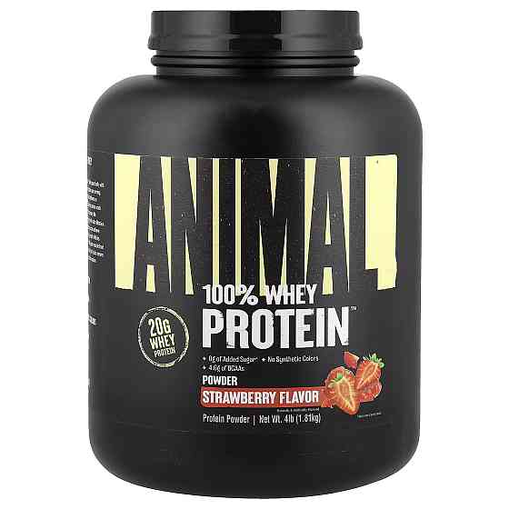 Протеїн Universal Nutrition Animal 100% Whey 1800 г, Strawberry Луцьк