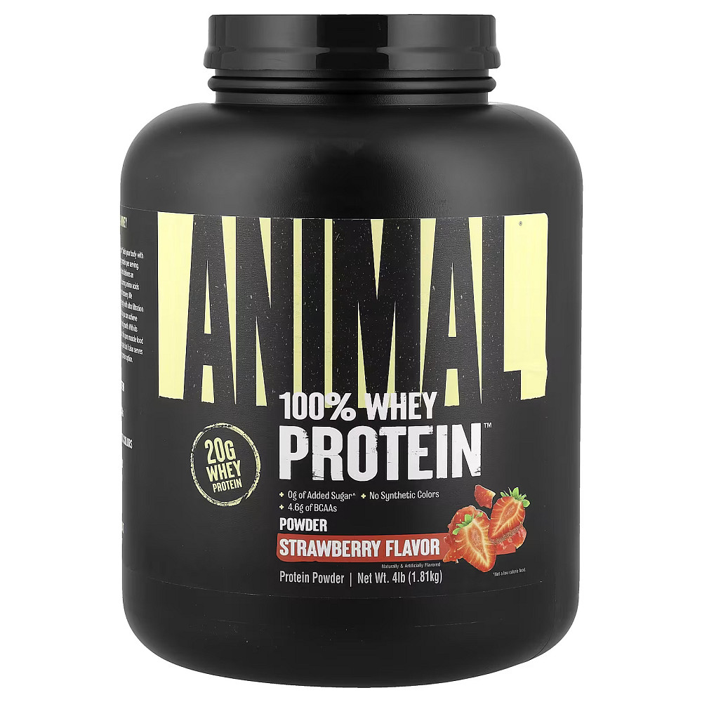 Протеїн Universal Nutrition Animal 100% Whey 1800 г, Strawberry Луцьк - фото 1
