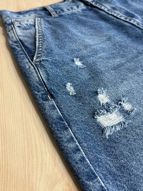 Джинси жіночі It’s Basic 2952-10S5 skater baggy банани рвані сині, синій, 36, 36, 75 см, 104 см Київ - фото 3