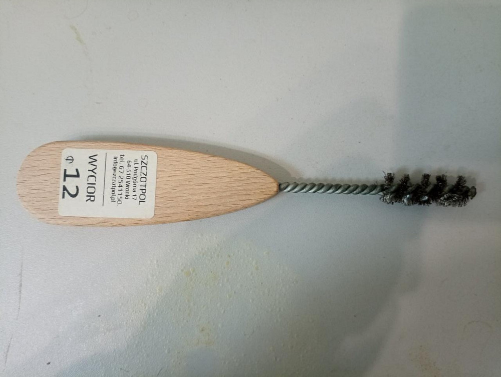 Йоржик дротяний жорсткий N512 з дерев'яною ручкою загальною довжиною 160мм довжиною йоржика 30мм діаметром 12мм 12 Киев - изображение 1