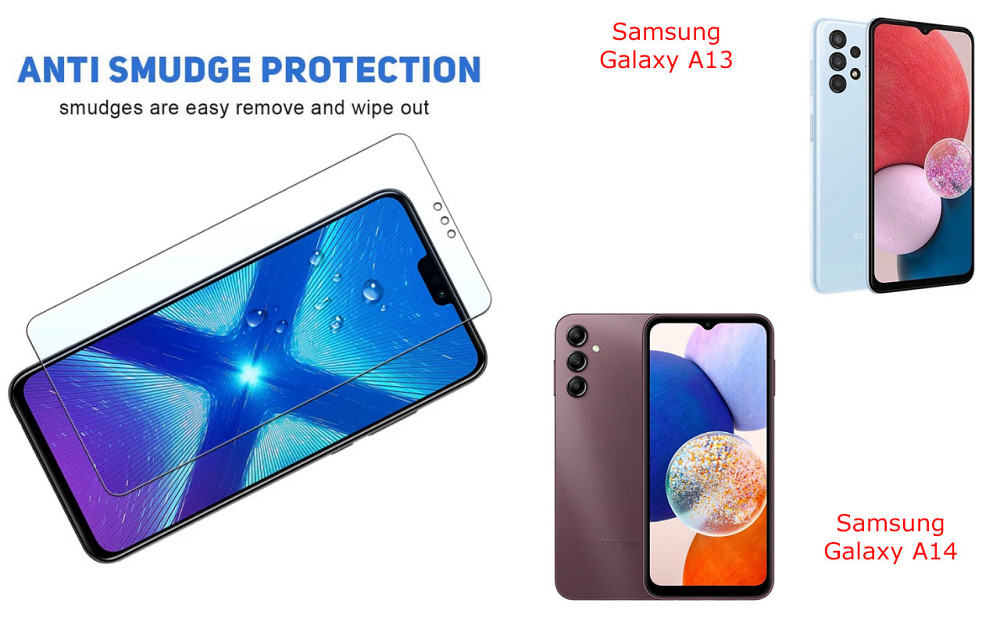 Защитное стекло NeoGlass для Samsung Galaxy A13, Galaxy A14 – ультрапрозрачное и устойчивое Киев - изображение 3