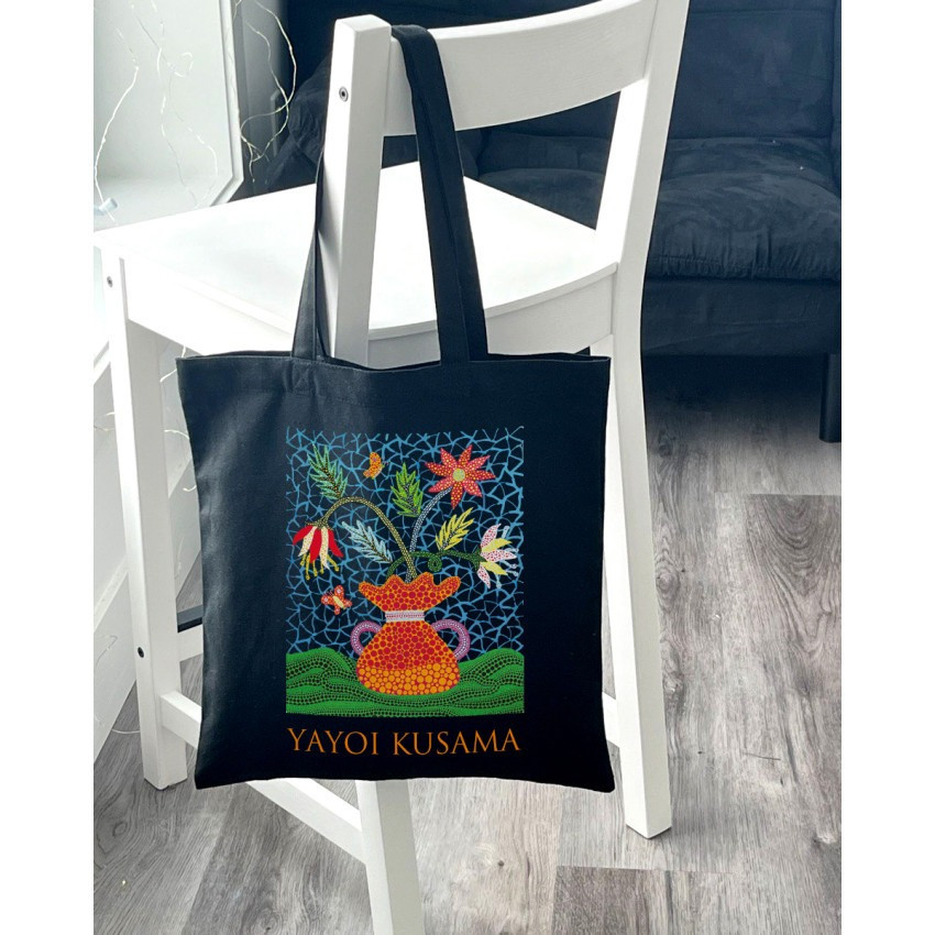 Екошопер BookOpt BK4084 YAYOI KUSAMA Квіти, чорний Киев - изображение 7