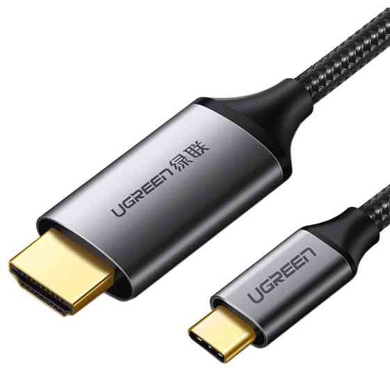 Перехідник UGreen USB-C to HDMI MM142 50570 (Сірий, 1.5 м) Миколаїв