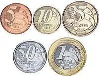 Бразилія 5 монет 2010 Полтава