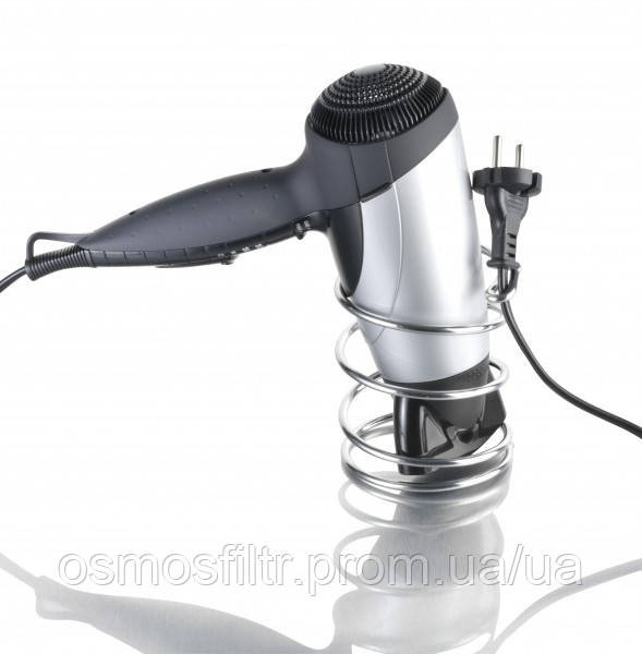 Держатель для фена Axentia Ескала настенный хромированная сталь Ø 9.5 см Н 12 см (282014) Киев - изображение 1