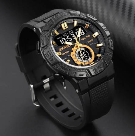 Годинники наручні SKMEI 1881GDBK, ЗОЛОТО-ЧОРНИЙ, 10276 Дніпро