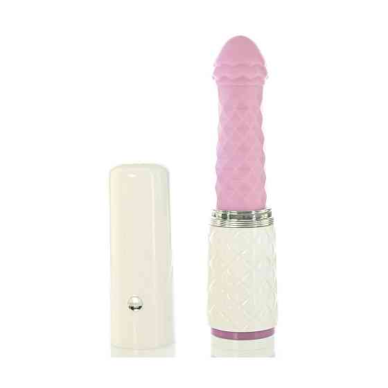 Розкішний вібратор-пульсатор з присоскою Pillow Talk - Feisty Thrusting Vibrator Pink Sex Aura Київ