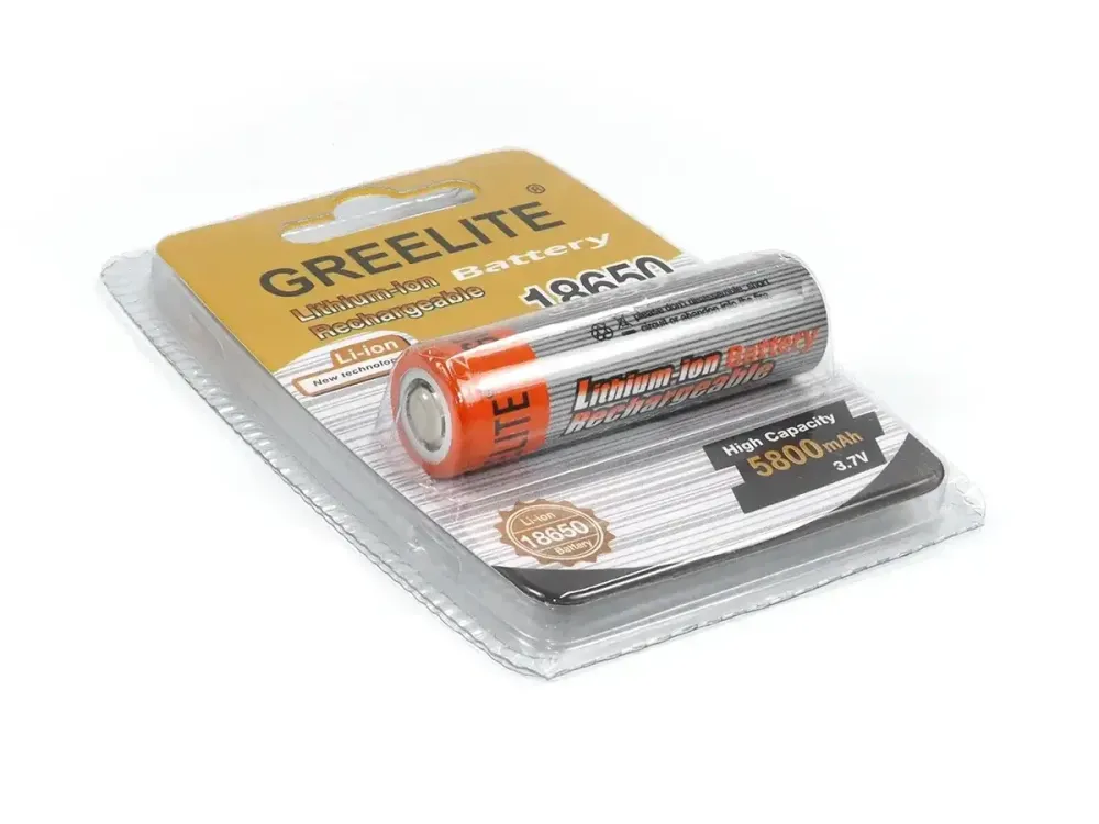Перезаряжаемый аккумулятор 18650 Greelite FST-02 Li-Ion 5800мАч 3.7В для фонарей и электроустройств Одесса - изображение 2
