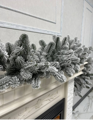 Хвойна лита гірлянда Елітна засніжена 1.5м Вінниця - фото 6