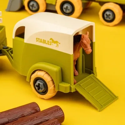 Игровой набор Otamanko Веселый хутор (трактор с прицепом, грузовик с прицепом и лошадь) (8832) Винница - изображение 5