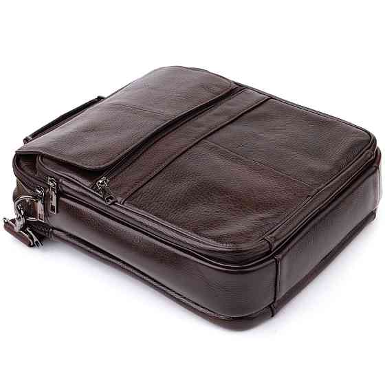 Деловая мужская сумка из натуральной кожи Vintage 23027 Коричневый Киев