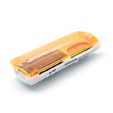 Кардридер универсальный 4в1 MERLION CRD-7OR TF/Micro SD, USB2.0, Orange, OEM Полтава - изображение 1