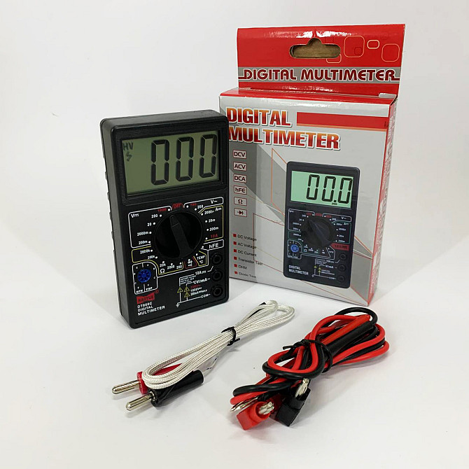 Цифровой автоматический тестер напряжения HAOYUE DT860C/700C, Мультиметр с защитой тестер сопротивления VN-82 Львов - изображение 1