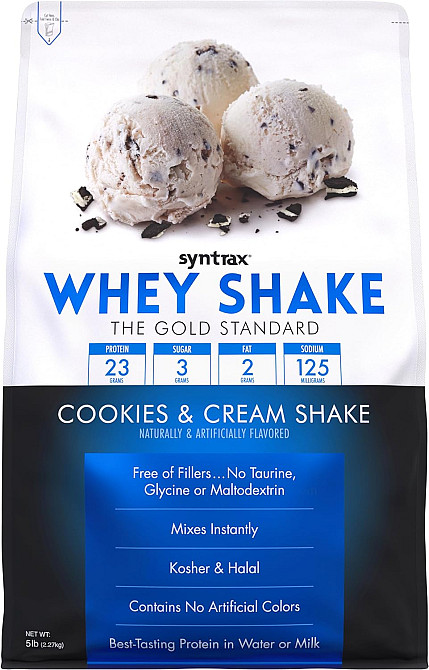 Протеин Syntrax Whey Shake 2.2 kg (Cookies & Cream) Луцк - изображение 1