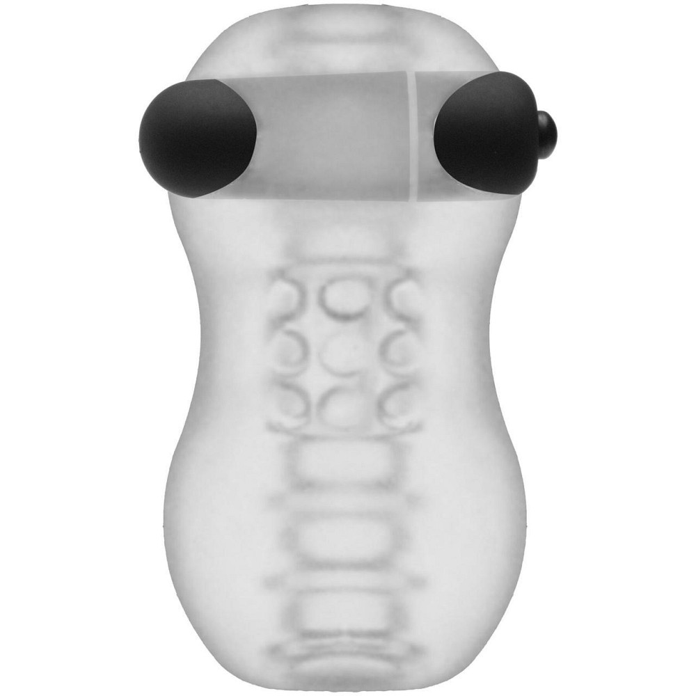 Мастурбатор з віброкулею Doc Johnson GoodHead – Vibrating Helping Head Pro – Frost Sex Aura Київ - фото 1