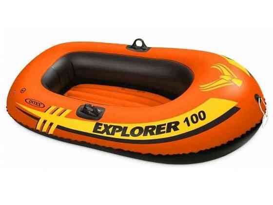 Лодка EXPLORER 147х84х36см оранжевый 6 одноместная к 55кг арт.58329 ТМ INTEX Киев
