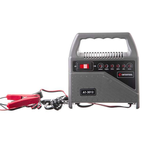 Зарядний пристрій INTERTOOL AT-3012,6/12 В, 70 Вт, 10-60 Аг - краща зарядка для автоакумуляторів до 60 Аг Львів - фото 4