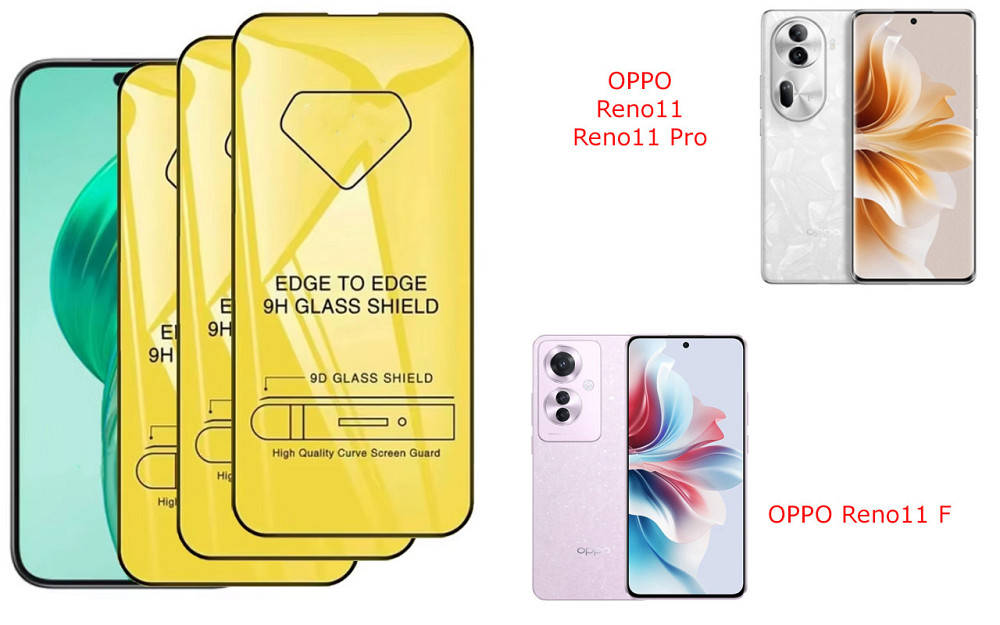 Захисне скло DefenzoGlass для OPPO Reno11, Reno11 F, Reno11 Pro – подвійна міцність Київ - фото 3