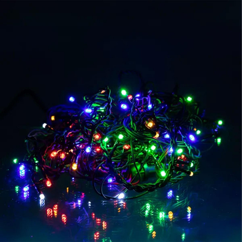 Новорічна гірлянда вулична Бахрома 6 м 105 LED чорний провід Мультиколор 6МBML Київ - фото 9