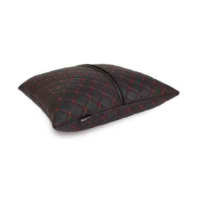 Подушка EVAtech ECO 40x40 см чорна з червоною ниткою (SPBCSBR) Вінниця