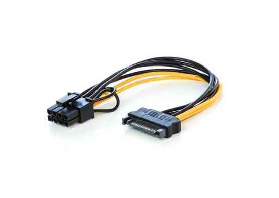 Кабель живлення для відеокарти  6/8-pin to SATA M, 0.2м Вінниця