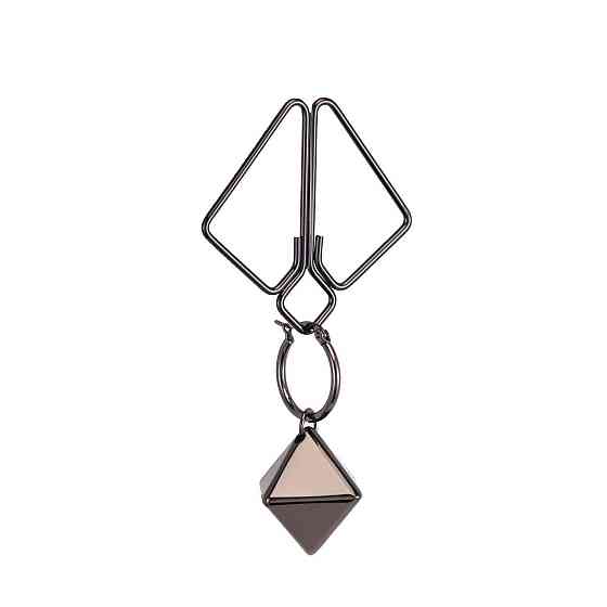 Затискачі для сосків із важкою підвіскою LOCKINK Nipple Clamps with Heavy Pendant - Grey Sex Aura Київ