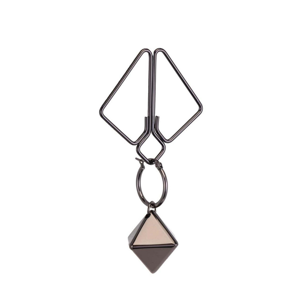 Затискачі для сосків із важкою підвіскою LOCKINK Nipple Clamps with Heavy Pendant - Grey Sex Aura Київ - фото 3
